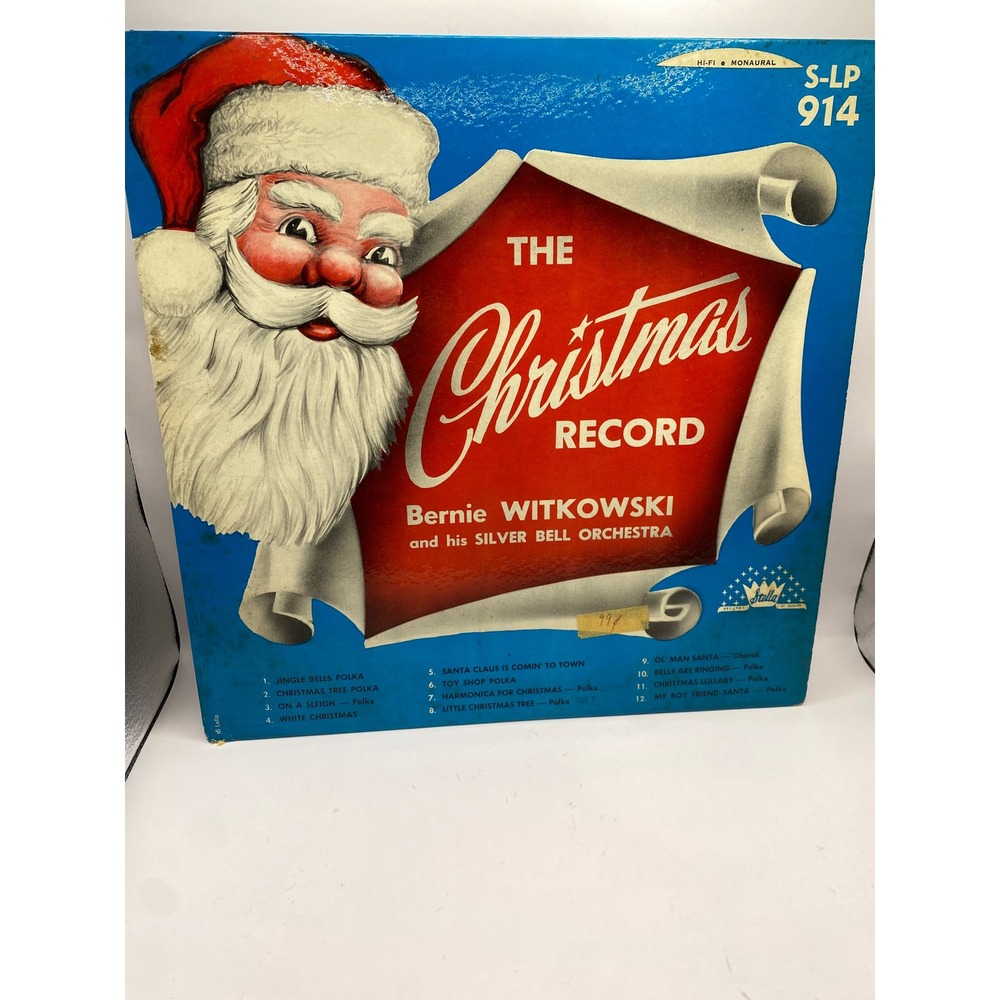 Vintage Bernie Witkowski Silver Bell Orchestra The Christmas Record Vinyl LP‎